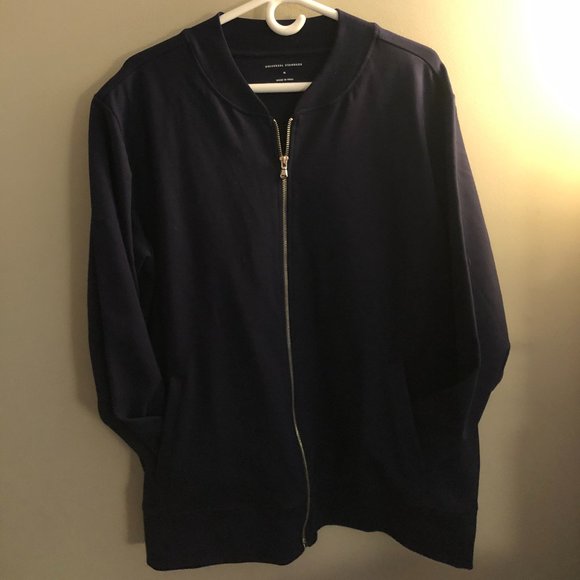 NAVY Brooke Bomber Sweatshirt - Picture 4 of 13